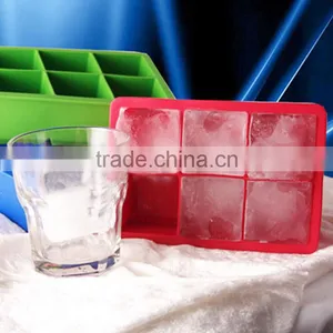 Tovolo King Giant Square Ice Cube Tray Mould Maker Red Silicone Freeze Drink thumbnail-3
