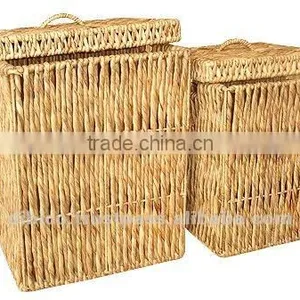 Baskets/ Indoor Baskets/ Storage Basket/ Water Hyacinth Baskets thumbnail-1