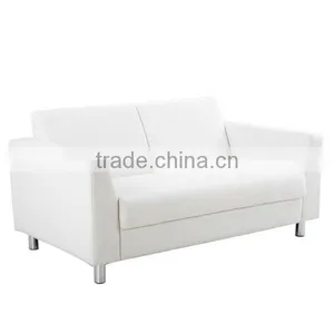 Modern Pure White Leather Sofa thumbnail-1