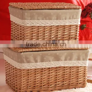 2016 New Design Willow Material Wicker Suitcase for Home Decoration thumbnail-1