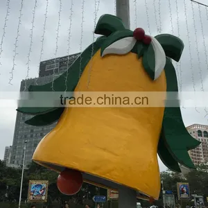 Outdoor Fiberglass Christmas Bell Decoartion thumbnail-4
