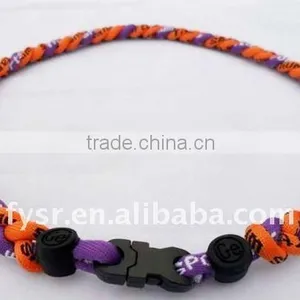 Power Titanium Sports Necklaces Custom Titanium Necklace thumbnail-1