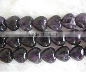 Heart Dark Amethyst Beads thumbnail-1