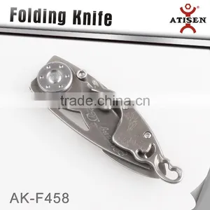 Classical Folding Knife Etching Retro Handle Tactical Hunting Pocket Knife thumbnail-3