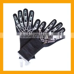 15 Inch Extra Length Heat Protective Cooking Gloves Cotton Insulated Heat Defender Gloves thumbnail-5
