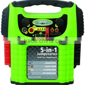 5 in 1 Car Battery Jump Starter Power Bank With Air Compressor thumbnail-1