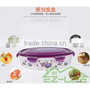 Healthy BPA Free Microwave Oven Safe Big Plastic Lunch Box for Adults thumbnail-3