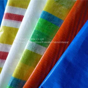PE Tent Tarpaulin in Various Colors.refugee Shelter,knitted Mesh Tarp thumbnail-5