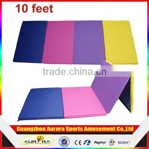 Pick Up Only! Gymnastic Mat 10' x 4' x 2 Folding, Yoga, Pilates, 4-colors Mat thumbnail-1
