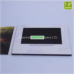 2017 Luxury Fold Paper A5 Size Video Brochure 7
