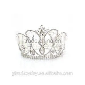 2015 New Design Round Rhinestone Cheap Full Pageant Crown H172-169 thumbnail-3