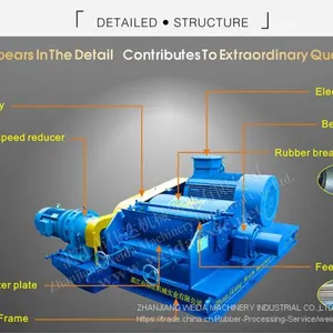 Small Plastic Shredder Rubber Sheet Machine thumbnail-2