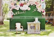 Factory Outlet Artificial Flower Cloth Flower Wall for Wedding Decoration thumbnail-4