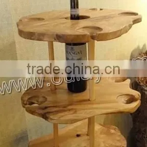 Bamboo Craft Countertop Wine Display Holder thumbnail-1