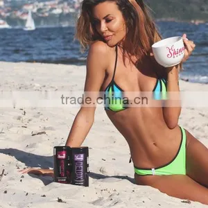 Sexy Women Bikini Set Push Up Striped Triangle Bathing Suit Beach Swimwear thumbnail-3