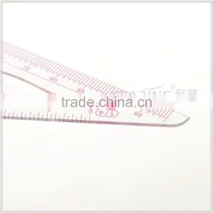 Kearing Brand 1/4 Transparent Non Toxic Sandwich Line Scale Ruler 1:4/1:5 #8545 thumbnail-2