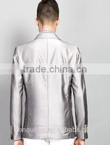 Men's Slim Business Suit Gentleman Checked Suit SHT823 thumbnail-2