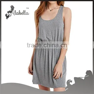 Racer Back Modern Mini Sleeveless Dress 2015 for Fitness Wear Women thumbnail-1