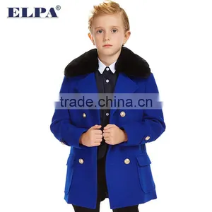 ELPA Fashion Tan Kids Coat Warm Winter Wear Boy Wool Coat thumbnail-2