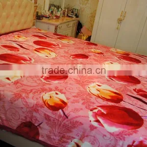 Beautiful Flower Print Flannel Blanket thumbnail-3