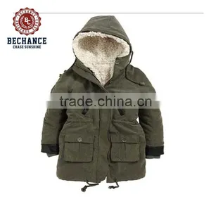 Little Girl's Hooded Parka With Removable Fleece LiningPQ257 thumbnail-1
