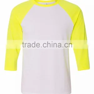 Bella+Canvas Unisex 3/4 Sleeve Raglan Baseball Tee - Made From Polyester Cotton Blend and Comes With Your Printed Logo thumbnail-6