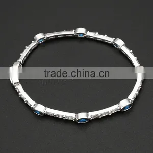 925 Sterling Silver Cubic Zirconia Sterling Silver Bracelets Wholesale Fashion Jewelry thumbnail-3