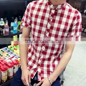 Plaid Shirt Sleeves With Cultivate One's Morality Business thumbnail-4