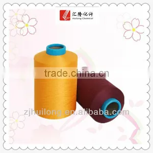 100% Polyester Yarn Dty 75D Dope Dyed Yarn Raw Material for Socks thumbnail-1