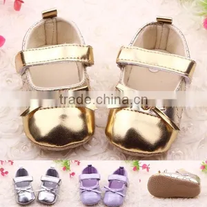 Hot Sale New Design Princess Girl Prewalker Baby Soft Sole Shoes thumbnail-1