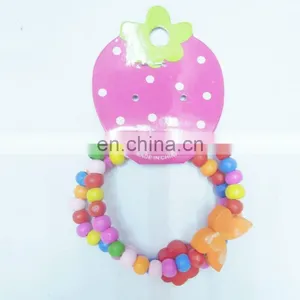 Wooden Set Colorful Bracelets for Baby Girls thumbnail-1