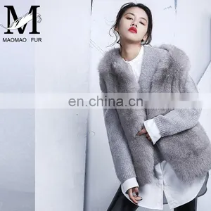 Natural Fox Fur Vest Hot Selling Warm Winter Vest Women Real Fox Fur Coat thumbnail-3