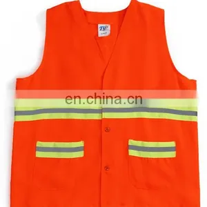 100 Polyester Safety Fluorescent Reflective Jacket thumbnail-1