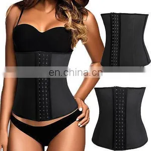 Women Latex Cincher Rubber Waist Trainer Cincher Underbust Corset Body Shaper Shapewear thumbnail-3