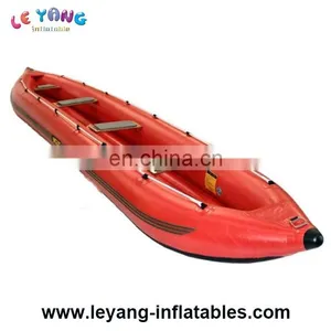 China Factory Hot Selling Cheap Durable 0.9mm PVC Inflatable Raft Boat for 3 People thumbnail-1