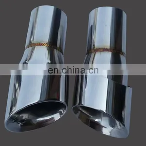 Stainless Steel Titanium Blue Bevel Car Exhaust Tip thumbnail-6
