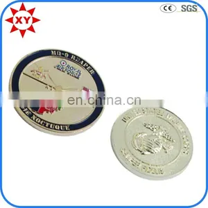 Hot Sale Souvenir Gift Peacock Hard Enamel Gold Coin thumbnail-3