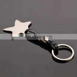 Non-toxic Black Blank Custom Star Shaped Silicone Keychain thumbnail-3