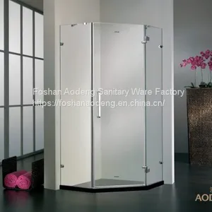 Frameless Bathroom Diamond Shape Stainless Steel Shower Room thumbnail-1