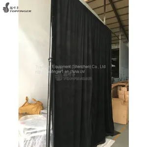 Exhibition Event Booth Use Velvet Material Backdrop Block Light Drape thumbnail-1