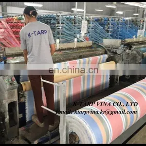 Durable and Strong Stripe Tarpaulin Multi-color Green/Blue/White/Red thumbnail-1