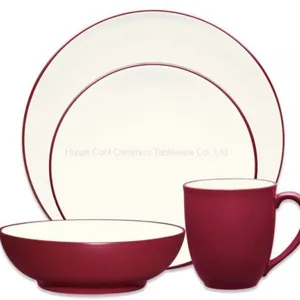 Wholesale China Housewares Ceramic Dinner Table Set Porcelain Tableware Dinnerware Sets Bone China Dinner Plate Set thumbnail-1