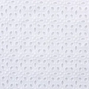 Cotton Lace Fabric by the Yard Voile Embroidery Fabric thumbnail-2