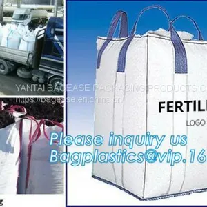 OEM 1 Ton 2 Ton PP Woven Big Bags Shipping Jumbo Bulk Bag,High Quality 2 Loops pp Woven Big Bag,100% New Virgin Polyprop thumbnail-1