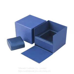 Lid off Design Cardboard Watch Display Box Two Pieces Texture Paper Watch Gift Box With PU Leather Watch Pillow for Holding the Watch thumbnail-4
