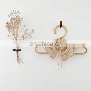 2020 Autumn New Ins Baby Girl Lotus Leaf Collar Wild Hand Hook Collar Baby Girl Cotton Hook Flower Collar Hollow thumbnail-3