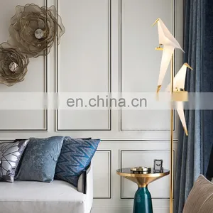 Indoor Modern Hotel Decoration Bird Shade Led Standing Floor Lamp Lampara de Pie Moderna thumbnail-4