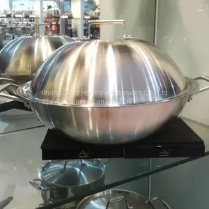 Stainless Steel Wok 38cm thumbnail-3