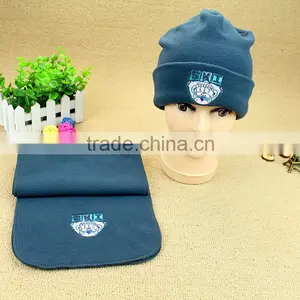 2016 New Fashion Two-pieces Poral Fleece Hat & Scarf Sets thumbnail-4