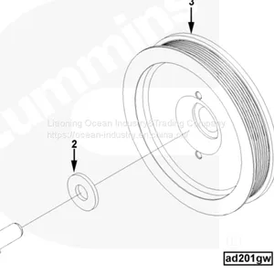 ISM11 QSM11 M11 Plain Washer Apply to Truck/excavator(3818463) thumbnail-5